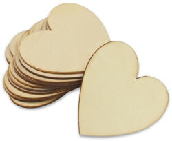 Natúr fa szív 7cm 12db/csomag - papelito