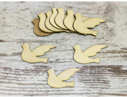  Natúr fa - Posta galamb közepes 5cm 10db/csomag - papelito