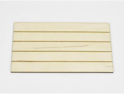  Natúr fa - Csíkos tábla nagy 12x20cm - papelito