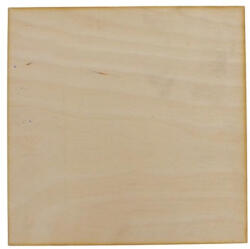  Natúr fa - Négyzet tábla 15x15cm - festéshez és decoupage-hoz