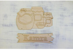  Natúr fa - Kamra rajzos táblával 21x25cm - papelito