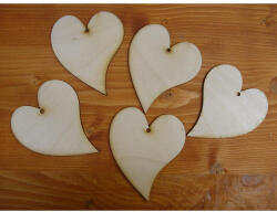  Natúr fa - Francia szív 8, 5x10cm 5db/csomag - papelito