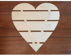  Natúr fa raklap szív 50cm - papelito