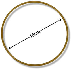  Fém karika arany 15cm 4529G