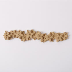  Hőre lágyuló fa díszítőelem - Virágfüzér 14*2cm 43369 (43369)