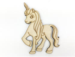 Natúr fa - Egyszarvú póni 8x11, 5cm - festéshez és dekorációhoz