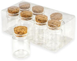 Üvegcse parafadugóval 3, 7*5cm 8db/dob - papelito