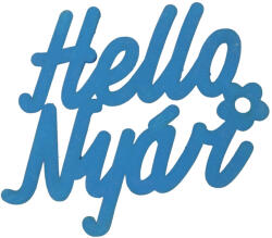  Hello Nyár" felirat színes világoskék 11x10cm - papelito