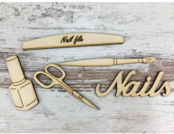  Natúr fa - Körmös szett 5db/csomag - papelito