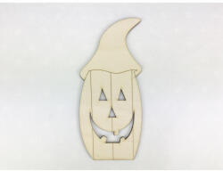  Natúr fa - Sapkás halloween tök 15cm - papelito