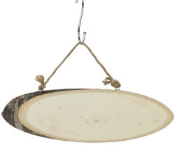  Akasztós fa szelet, ovál 27-29cm 8771