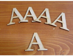  Natúr fa - Betű Carmen 5db/csomag 5cm - feliratokhoz és dekorációhoz - papelito - 799 Ft