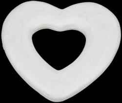  Polisztirol szív lapos 27cm - papelito