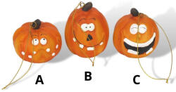  Halloween felakasztható kerámia tök 1db 70-1532