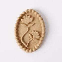  Hőre lágyuló fa díszítőelem - Virágpecsét 4, 5*3, 2cm (43392)