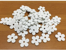 Fa virág fehér 2, 5cm 50db/csomag - papelito