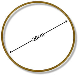  Fém karika arany 20cm - papelito