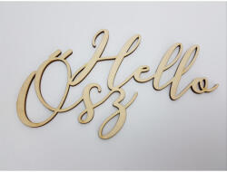  Natúr fa - Hello Ősz felirat 20cm - papelito