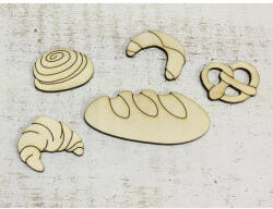  Natúr fa - Pék csomag 5db/csomag - festéshez és dekorációhoz