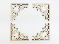 Natúr fa - Óriás sarokdísz 4db/csomag - papelito