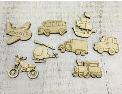  Natúr fa - Jármű csomag 8db/csomag - papelito