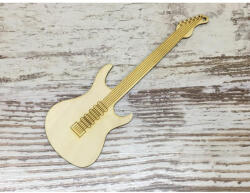  Natúr fa - Húros gitár 24cm - festéshez és dekorációhoz