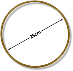  Fém karika arany 25cm 4531G