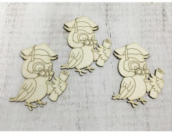 Sapkás bagoly 10cm 3db/csomag - papelito