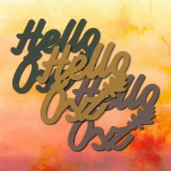 Keki "Hello Ősz" felirat színes 7, 5x8, 5cm 3db/csomag - papelito