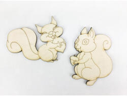  Natúr fa - Mókus pár 8cm 2db/csomag - papelito