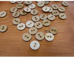  Natúr fa - Gomb 2cm 50db/csomag - festéshez és dekorációhoz