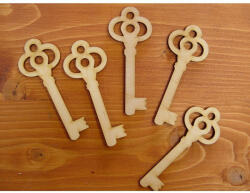  Natúr fa - Kulcs 10cm 5db/csomag - papelito