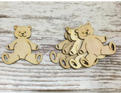 Natúr fa - Mosolygós maci 7cm 5db/csomag - papelito