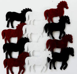 Filcfigura lovak, mini 12db/cs, kb. 3cm 27326 (27326)