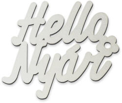 Hello Nyár" felirat fehér 11x10cm - papelito