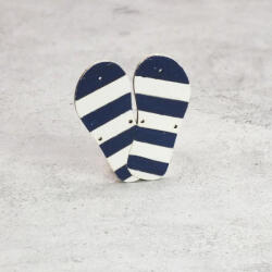  Natúr fa - Strandpapucs kicsi színes 7, 5x8, 2cm - papelito