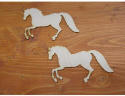  Natúr fa - Galoppozó ló 8x13cm 2db/csomag - festéshez és dekorációhoz