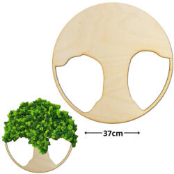  Natúr fa - Dekorálható DIY fa alap 37cm - széles fa - papelito