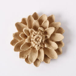 Hőre lágyuló fa díszítőelem - Virág 4*6cm 43393 (43393)