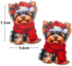  Nyomtatott dekorkarton - Ünnepi 'Yorki' 2db/csomag - papelito