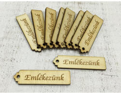  Natúr fa - "Emlékezünk" kisérő tábla 10db/csomag - papelito