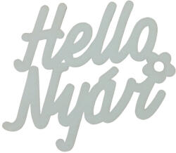 Hello Nyár" felirat színes menta 11x10cm - papelito
