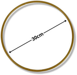  Fém karika arany 30cm - papelito