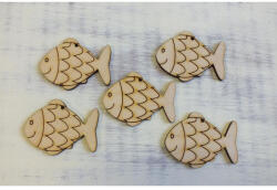  Natúr fa - Hal pikkelyes 5cm 5db/csomag - papelito