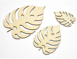 Natúr fa - Pálma levél 3 méret 3db/csomag - papelito