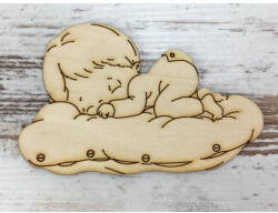  Natúr fa - Alvó baba 10cm - papelito