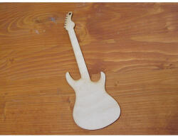  Natúr fa - Gitár 8x24, 8cm - festéshez és dekorációhoz