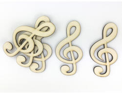  Natúr fa - Violinkulcs 5db/csomag - papelito