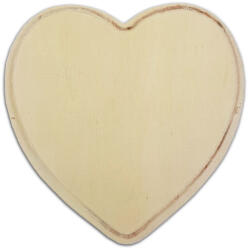  Fatábla, szív alakú, peremes 15*15cm 3286