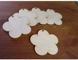  Natúr fa - Virág 9cm 5db/csomag - koszorúhoz és asztaldíszhez